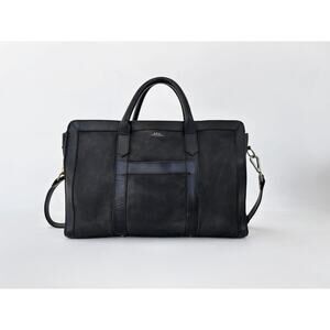 A.P.C. Black Suede and Leather shoulder bag